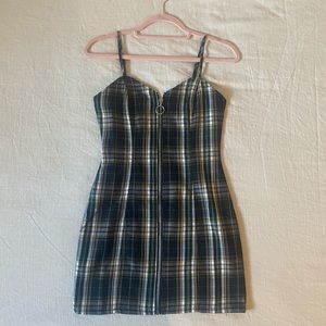 Plaid mini dress